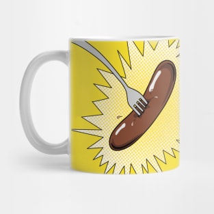 Sausage on fork Mug